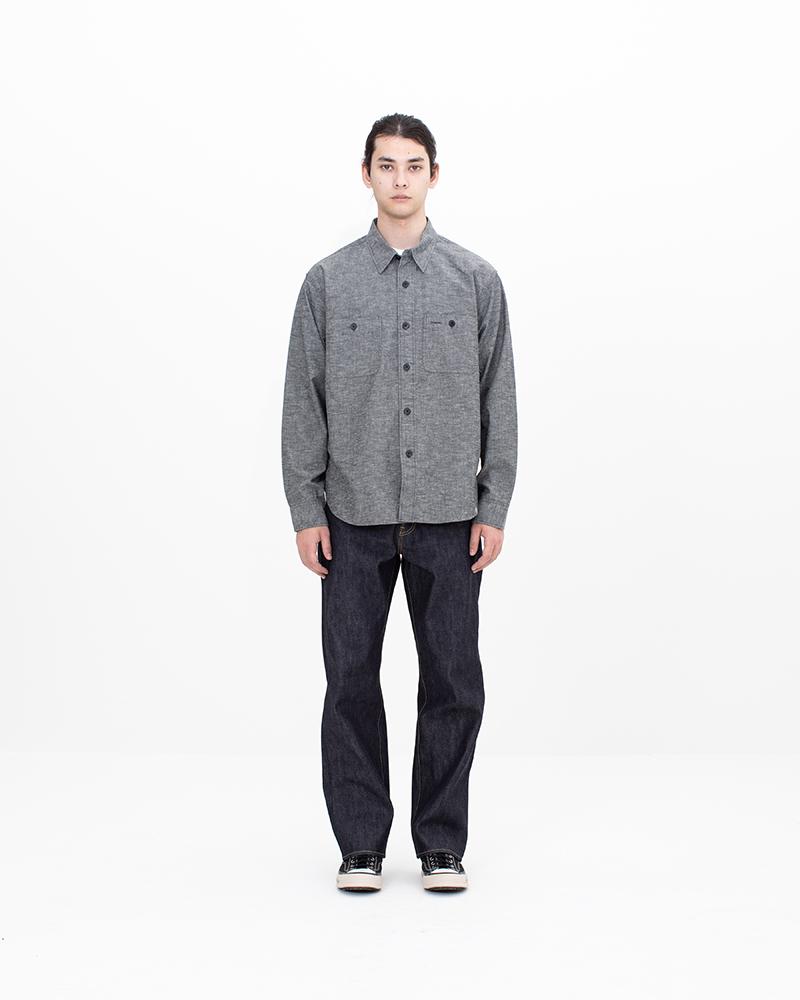 BRIGGS CHAMBRAY L/S DMGD | Visvim Official North American Web Store
